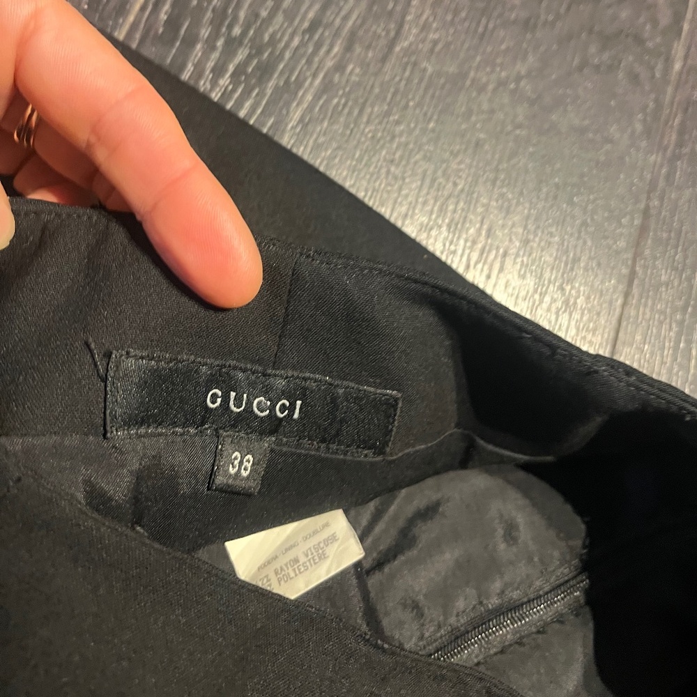 Gucci Tom Ford era miniskirt black mini skirt size 38 xs xxs 0 00 23 24 25 italy - Picture 6 of 13